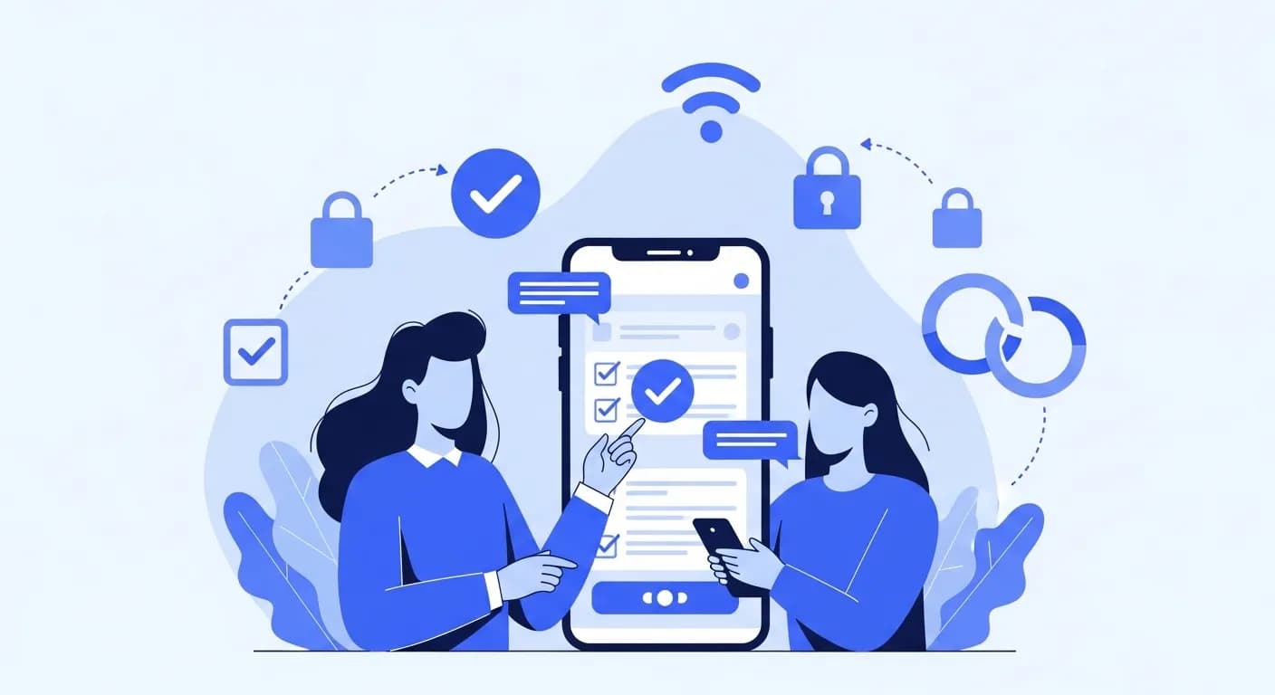 Mobil imza kullanımı telefon görseli
